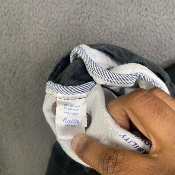 Katin Corey Corduroy Pants Mens 29x29 Gray Slim Straight Stretch - Picture 9 of 14